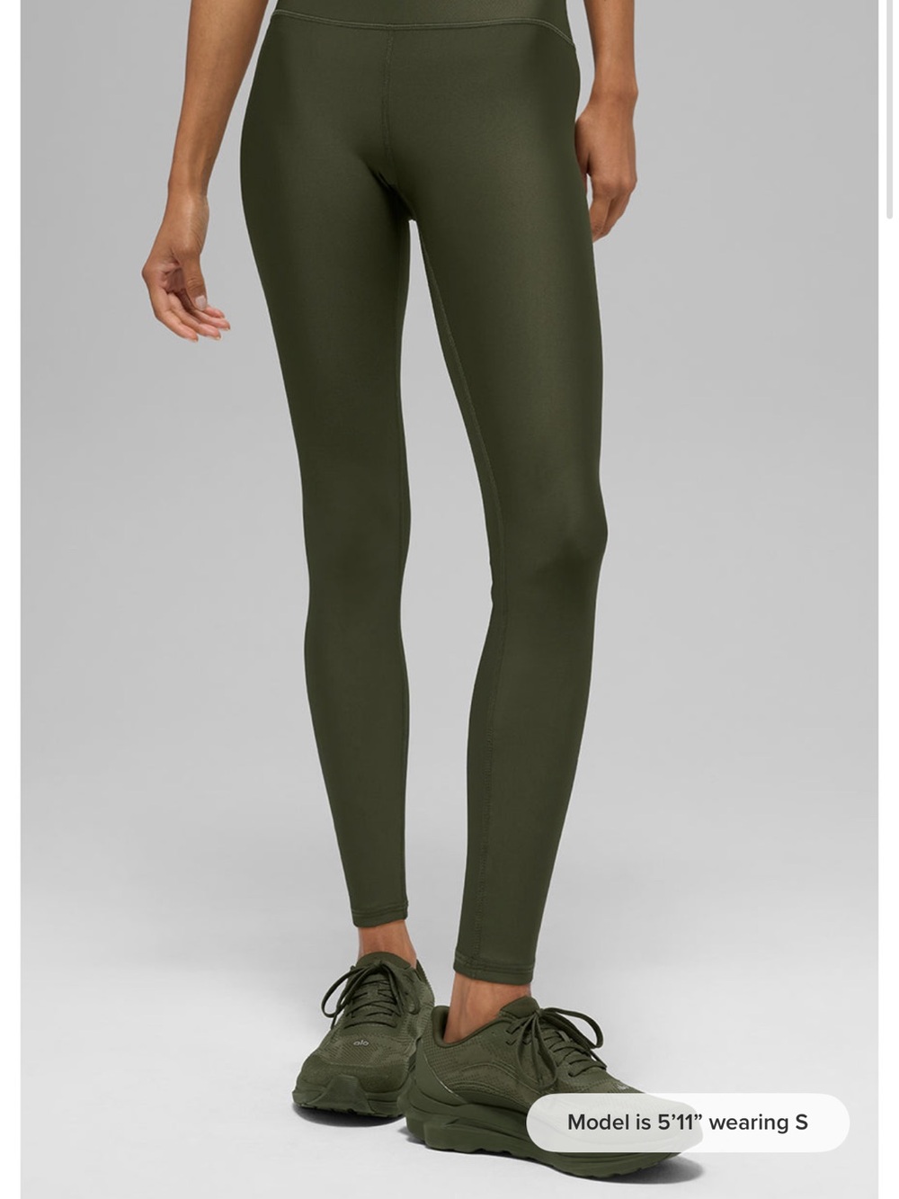 Alo Yoga Airlift 7/8 Leggings - Green Olive